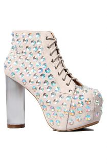 Jeffrey Campbell Boots Jewel in Ivory Suede