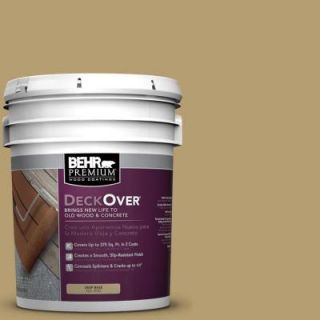 BEHR Premium DeckOver 5 gal. #SC 145 Desert Sand Wood and Concrete Paint 500005