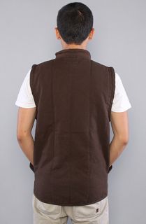 Brixton The Ruger Vest in Brown