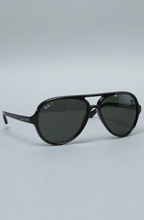 Ray Ban The 59mm Cats 5000 Sunglasses in Black Polarized