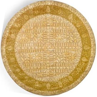 Safavieh Silk Road Beige/Light Gold 3 ft. 6 in. x 3 ft. 6 in. Round Area Rug SKR214A 4R
