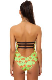 Tavik Swimwear Swimsuit The Pamela One Piece in Citrus Palm Green