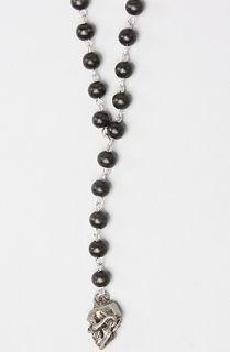 Ettika The Skull Wooden Rosary Necklace