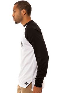 Crooks and Castles The Cold Blooded Baseball Tee in White and Black