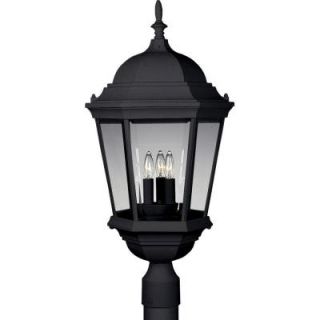Progress Lighting Welbourne Collection 3 Light Textured Black Post Lantern P5483 31