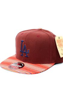 123STRAPBACKS Los Angeles Dodgers Madrid Strapback HatMaroonMulti