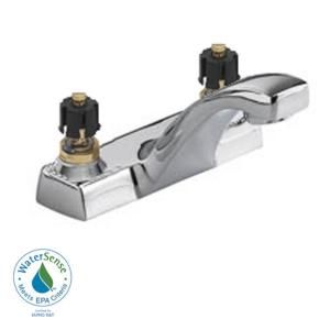 American Standard Heritage 4 in. Centerset 2 Handle Bathroom Faucet in Satin Nickel 5400.000.002