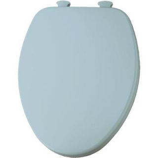 Church Lift Off Elongated Closed Front Toilet Seat in Dresden Blue 585EC 464