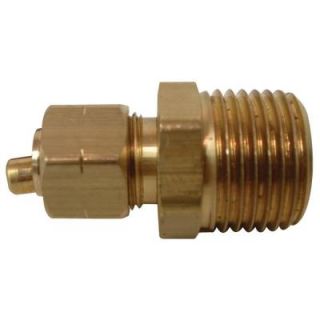 Watts 3/8 in. x 1/2 in. Lead Free Brass Compression x MPT Adapter LF A124