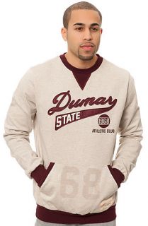 Hawke & Dumar Sweatshirt The Dumar State in Heather Oatmeal & Rose