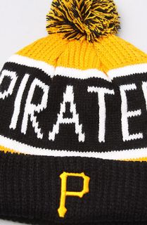 47 Brand Hats The Pittsburgh Pirates Calgary Pom Beanie in Gold Black