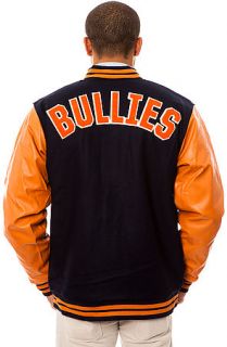 BGRT The Bullies Varsity Jacket in Navy and Orange