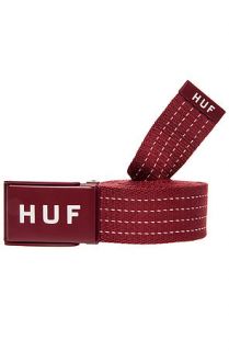 HUF Belt Original Logo Scout in Burgundy
