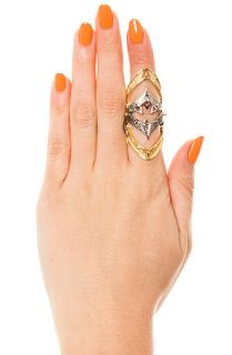 House of Harlow 1960 Ring Armour Moroccan Goum in Gold and Silver