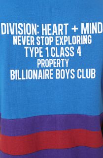 Billionaire Boys Club Rugby All Stripes in Royal Purple
