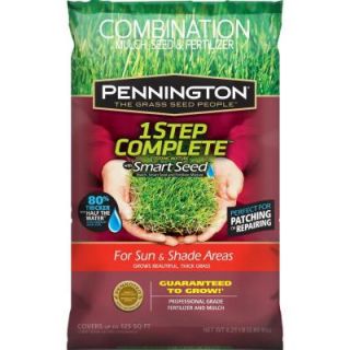 Pennington 6.25 lb. 1 Step Complete Seeding Mix for Sun and Shade with Smart Seed, Mulch, Fertilizer 118001