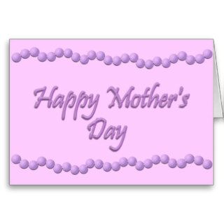 Pearls for Mother's Day  customize inside Cards