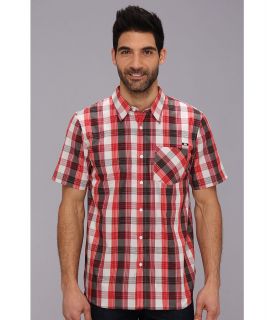Oakley Classic Woven Mens Short Sleeve Button Up (Red)
