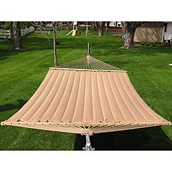 Grand Super 2 person Brown Quilted Hammock