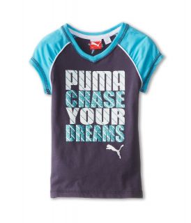 Puma Kids Chase Your Dreams Tee Girls T Shirt (Gray)