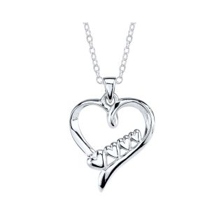 Bridge Jewelry Footnotes Sterling Silver Multi Heart Pendant