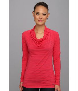 Smartwool L/S Draped Burnout Tee Womens Long Sleeve Pullover (Pink)