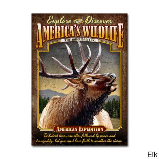 American Expedition Tin Cabin Sign