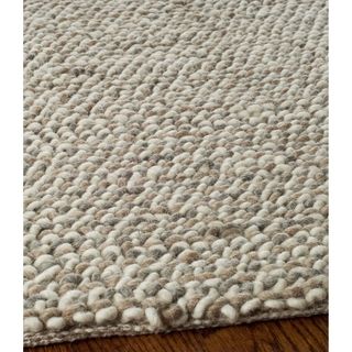 Safavieh Hand woven Manhattan Grey/ Brown Polyester Rug (6 X 9)