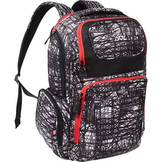 Sol Backpack Grey / Red Crosshatch   Sol School & Day Hiking Backpacks