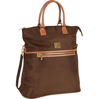 Private Jet II 20 Fold Over Tote BROWN   Diane Von Furste