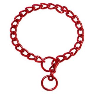 Platinum Pets Coated Chain Training Collar   Red (18 x 3mm)