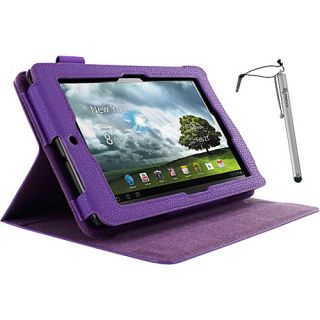 Asus MeMO Pad 7   Dual View Folio Case w/ Stylus Purple   rooCASE Laptop