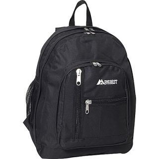 Double Compartment Backpack Black   Everest School & Day Hiking Backpack