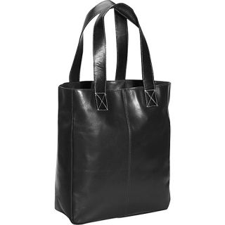 Leather Shopping Tote Black   Leatherbay Ladies Business