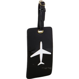 Airplane Luggage Tag Black with White   pb travel Large Rolling Luggag
