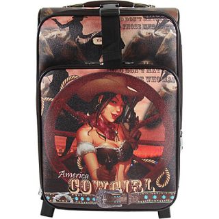 Print Collection Rolling Expandable 20 Carry on Cowgirl Wheel   Nico