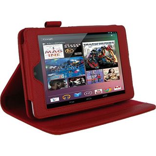Multi Angle Folio Case for Google Nexus 7 Red   rooCASE Laptop Sleeves
