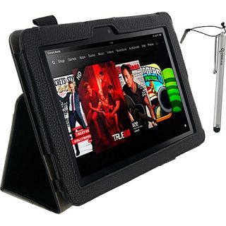 Dual Station Folio w/ Stylus for Kindle Fire HD 8.9 Black   rooCASE Lap