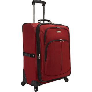 Chatham 24 Expandable Spinner Red   London Fog Large Rolling Luggage