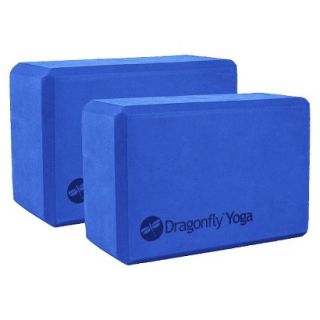 Dragonfly Foam Yoga Block Pair   Blue (3)