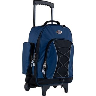 Bleacher Rolling Backpack Navy   CalPak Wheeled Backpacks