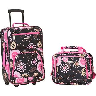 Rio 2 Piece Carry On Luggage Set Pucci   Rockland Luggage Lugga