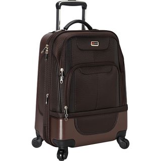 20 Carry on Expandable Hybrid Spinner Luggage Coffee   Ma