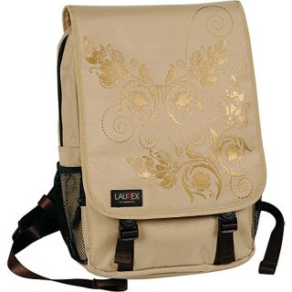 15.6 Laptop Backpack   Beige Butterfly