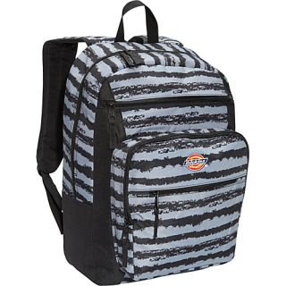 Double Deluxe Backpack Chalk Stripe Blk/Gry   Dickies Laptop Backpacks