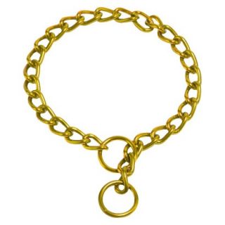 Platinum Pets Coated Chain Training Collar   Gold (16 x 2.5mm)