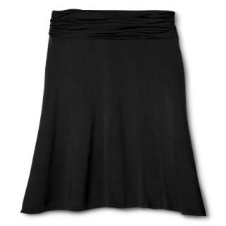 Merona Womens Jersey Knit Skirt   Black   L
