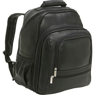 Computer Back Pack Black   Le Donne Leather Laptop Backpacks