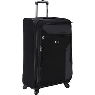 Journey 3.0 28 4 Wheel Expandable Upright Black   Izod Luggage Lar