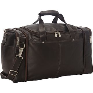 Collapsible Duffel To Carry All Chocolate   Piel All Purpose Duffels